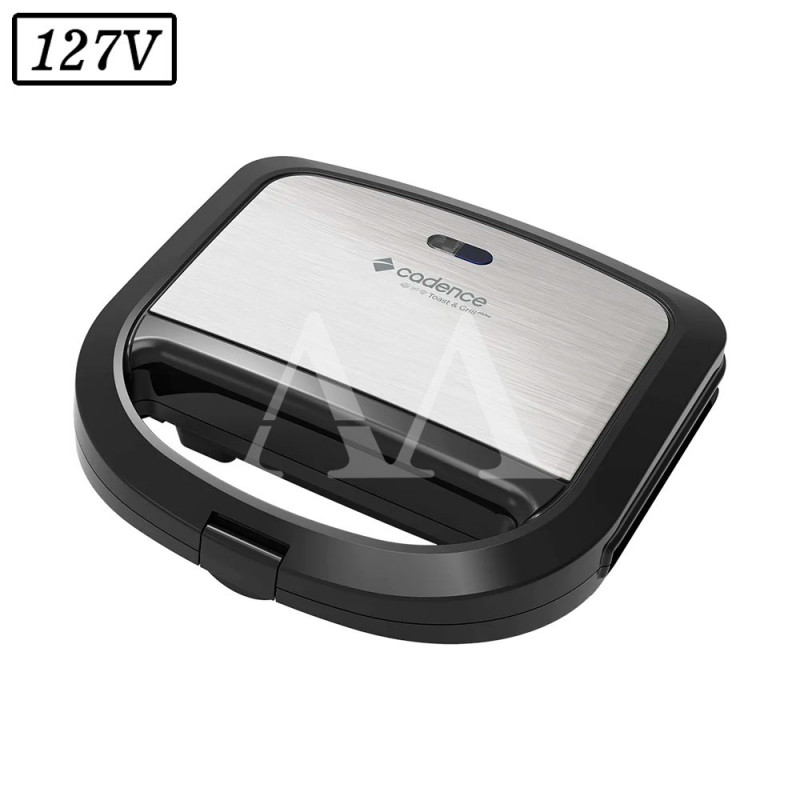 SANDUICHEIRA TOAST GRILL CADENCE SAN615 750W 127V INOX/PRETA SANDUICHEIRA TOAST GRILL CADENCE SAN615 750W 127V INOX/PRETA
