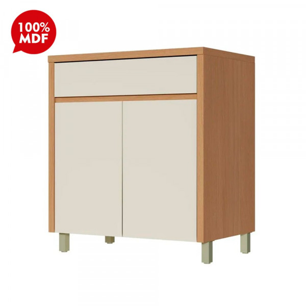 BALCAO NESHER 2P 1G CONDESSA 80CM CARVALHO/GREIGE 500970 BALCAO NESHER 2P 1G CONDESSA 80CM CARVALHO/GREIGE 500970