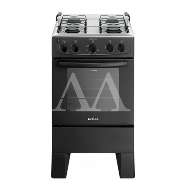 FOGAO 4B ATLAS MILAO PLUS PRETO FOGAO 4B ATLAS MILAO PLUS PRETO