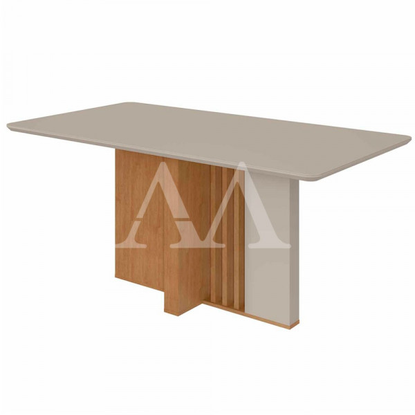MESA LOPAS ASTRID 160X80 CANT.COPO C/VIDRO AMENDOA CLEAN/OFF WHITE MESA LOPAS ASTRID 160X80 CANT.COPO C/VIDRO AMENDOA CLEAN/OFF WHITE