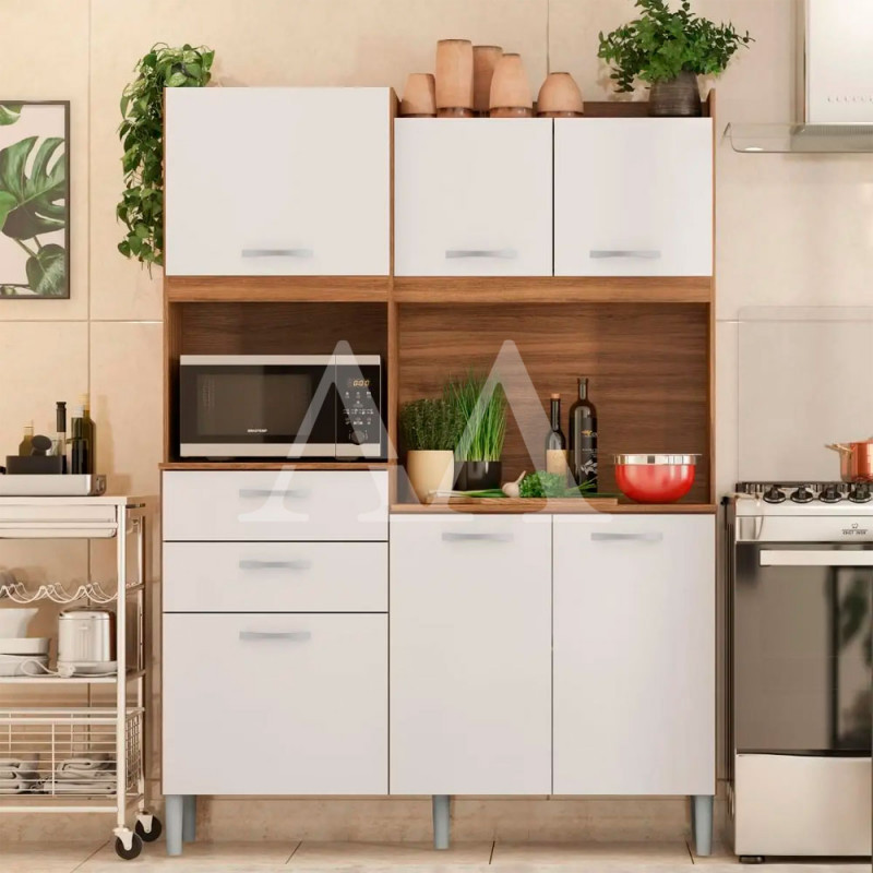 KIT 6P 2G DEMOBILE HARMONIA AMENDOLA/BRANCO KIT 6P 2G DEMOBILE HARMONIA AMENDOLA/BRANCO