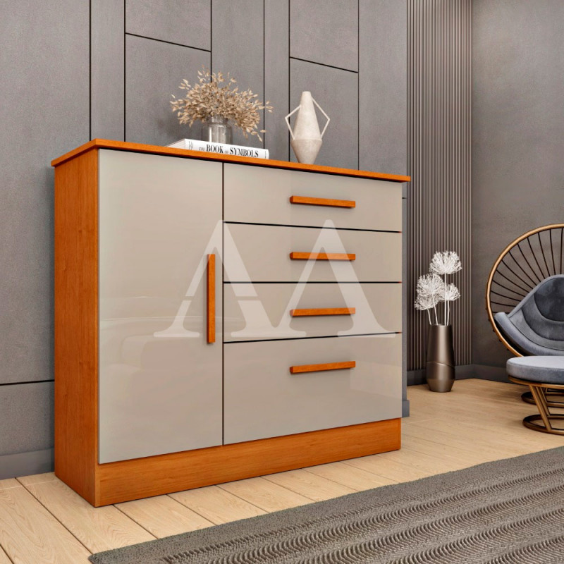 COMODA 4G 1P. ABRIR TCIL CHICAGO C/PES CINAMOMO / OFF WHITE