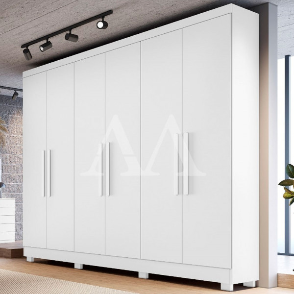 ROUPEIRO 6P. ABRIR 2G BIANCHI SERGIPE BRANCO ROUPEIRO 6P. ABRIR 2G BIANCHI SERGIPE BRANCO