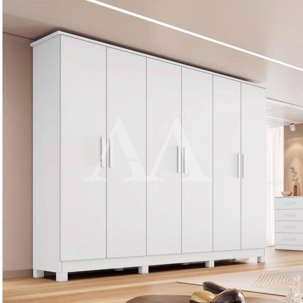 ROUPEIRO 6P. ABRIR 4G BIANCHI NINA BRANCO ROUPEIRO 6P. ABRIR 4G BIANCHI NINA BRANCO