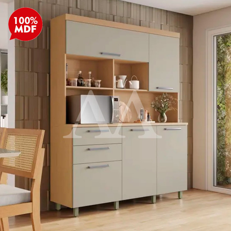 KIT 5P 2G NESHER NOBREZA 160CM CARVALHO/GREIGE 500973 KIT 5P 2G NESHER NOBREZA 160CM CARVALHO/GREIGE 500973