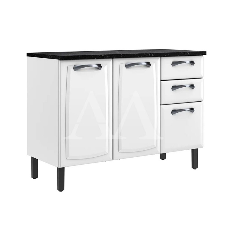 BALCAO ITATIAIA TRIPLO 3P 2G C/ TAMPO NEW PREMIUM 120CM BRANCO 1852 BALCAO ITATIAIA TRIPLO 3P 2G C/ TAMPO NEW PREMIUM 120CM BRANCO 1852