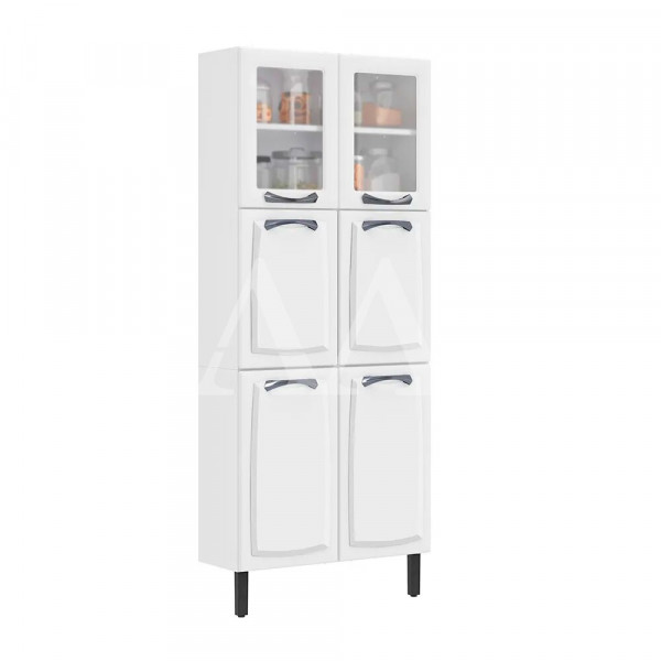 PANELEIRO ITATIAIA 6P. 2 C/ VIDRO NEW PREMIUM 80CM BRANCO 1882