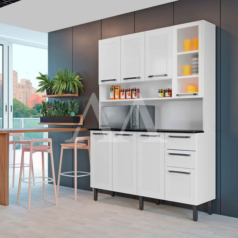 KIT 8P 2G ITATIAIA FLORENCA 140CM BRANCO 1768 KIT 8P 2G ITATIAIA FLORENCA 140CM BRANCO 1768