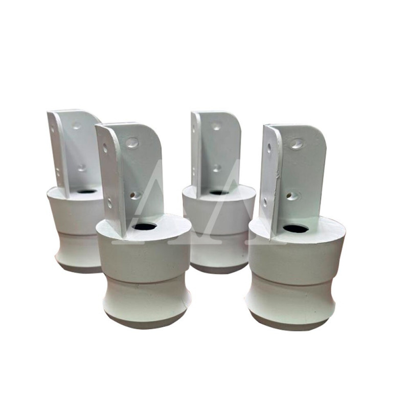 KIT TCIL PES C/4 PLASTICO C/ REGULAGEM BRANCO