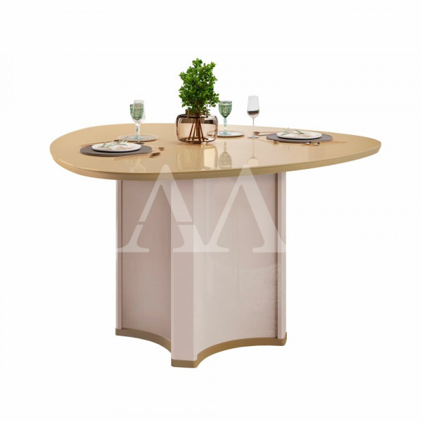 MESA DJ CHANEL 136X136 TAMPO ORGANICO C/VIDRO OFF WHITE/DOURADO MESA DJ CHANEL 136X136 TAMPO ORGANICO C/VIDRO OFF WHITE/DOURADO