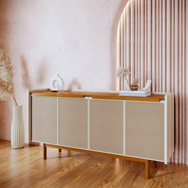 BUFFET IMCAL 4P DUNE 1.8 OFF WHITE/NATURE BUFFET IMCAL 4P DUNE 1.8 OFF WHITE/NATURE