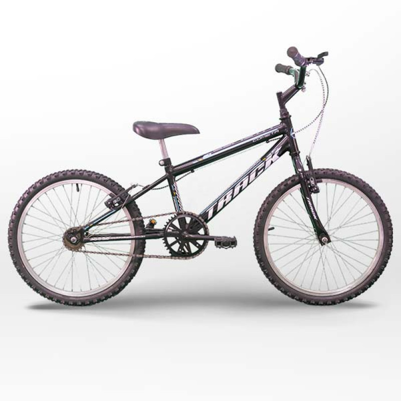BICICLETA TK3 TRACK COMETA ARO 20 S/MARCHA PRETO/BRANCO