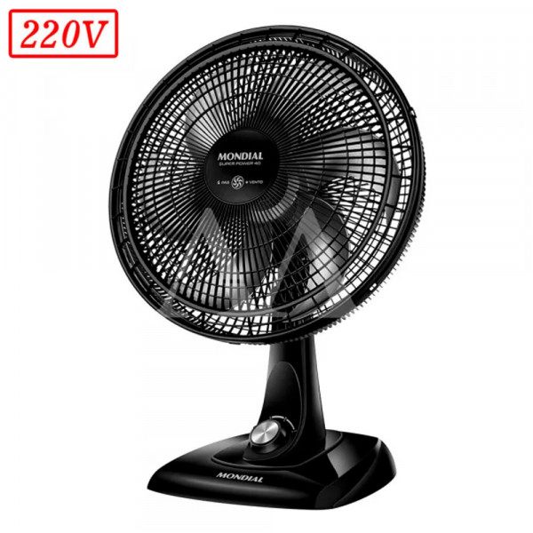 VENTILADOR MONDIAL VSP40B SUPER POWER 40CM 6 PAS 3 VEL 220V PRETO VENTILADOR MONDIAL VSP40B SUPER POWER 40CM 6 PAS 3 VEL 220V PRETO