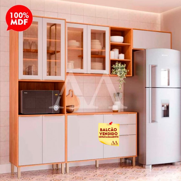 COZINHA MGM BRILHANTE CINAMOMO/OFF WHITE COZINHA MGM BRILHANTE CINAMOMO/OFF WHITE