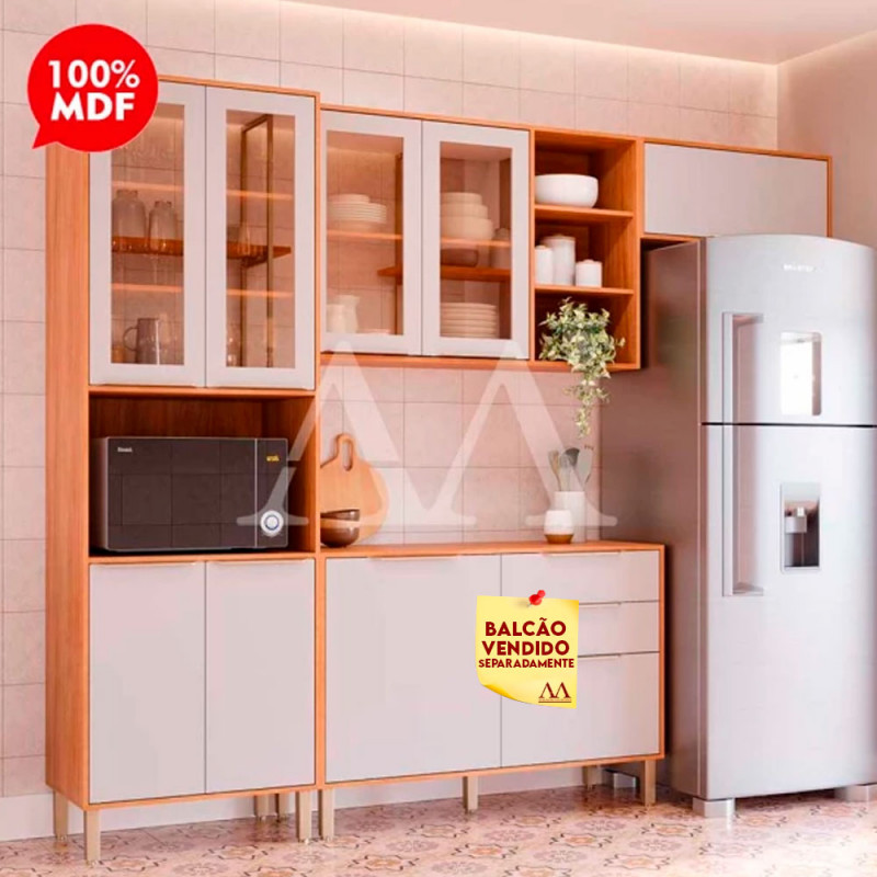 COZINHA MGM BRILHANTE CINAMOMO/OFF WHITE COZINHA MGM BRILHANTE CINAMOMO/OFF WHITE