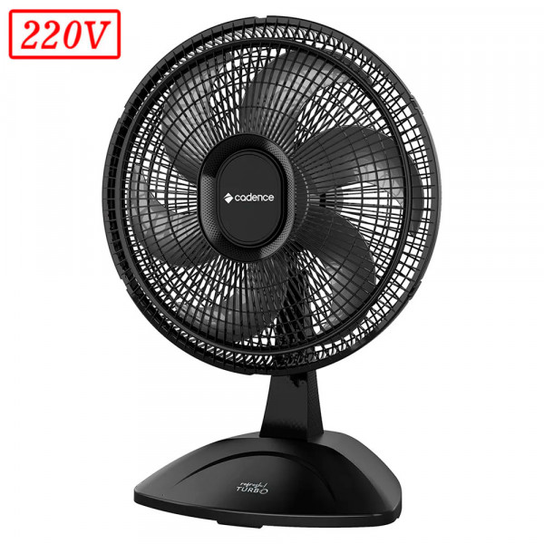 VENTILADOR CADENCE TURBO REFRESH VTR410 45CM 6 PAS 3 VEL 220V PRETO VENTILADOR CADENCE TURBO REFRESH VTR410 45CM 6 PAS 3 VEL 220V PRETO