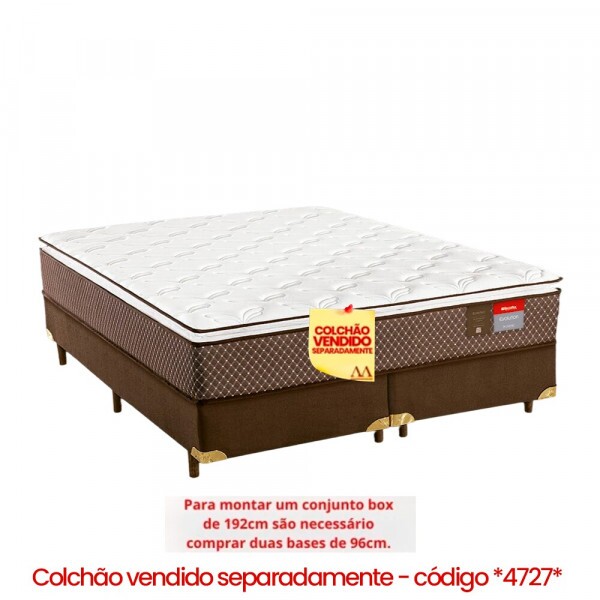 BASE BOX 96X203X30 RECONFLEX SOMIE SUEDE MARROM BASE BOX 96X203X30 RECONFLEX SOMIE SUEDE MARROM