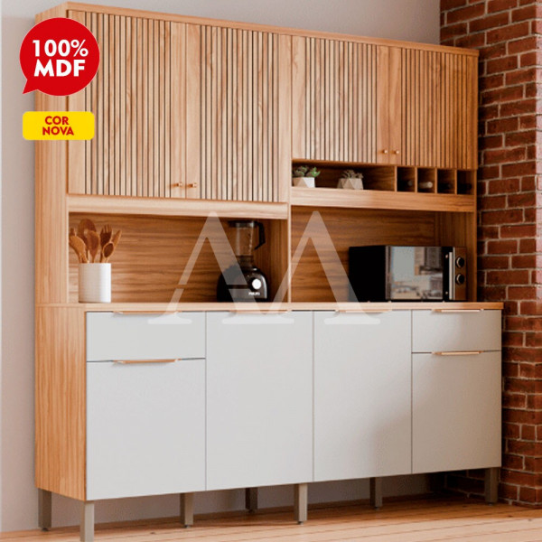 KIT 8P 2G RONIPA CONCORD AMENDOA/OFF WHITE