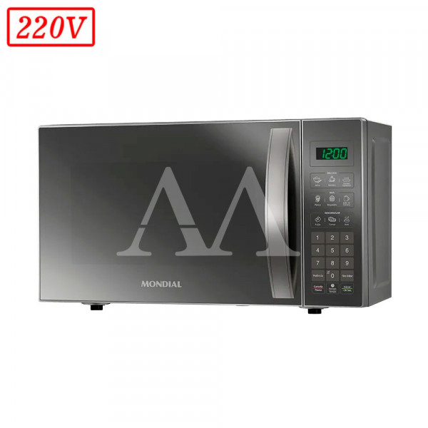 FORNO MICROONDAS MONDIAL MO0121E 21L 220V PRATA COBRE ESPELHADO