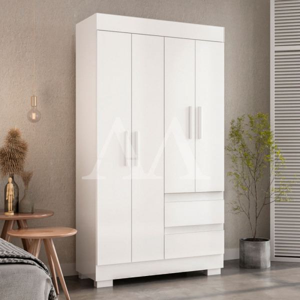 ROUPEIRO 4P ABRIR 2G ACP MAYA BRANCO ROUPEIRO 4P ABRIR 2G ACP MAYA BRANCO