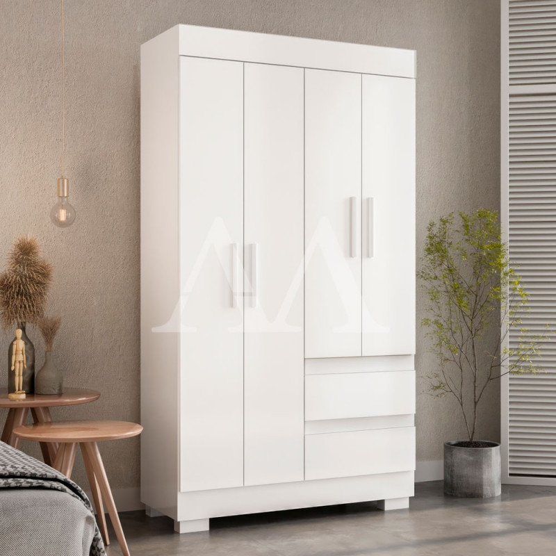 ROUPEIRO 4P ABRIR 2G ACP MAYA BRANCO ROUPEIRO 4P ABRIR 2G ACP MAYA BRANCO