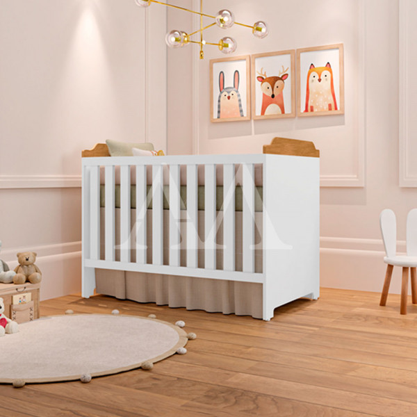BERCO MINI CAMA JA LARA BRANCO/NATURE BERCO MINI CAMA JA LARA BRANCO/NATURE
