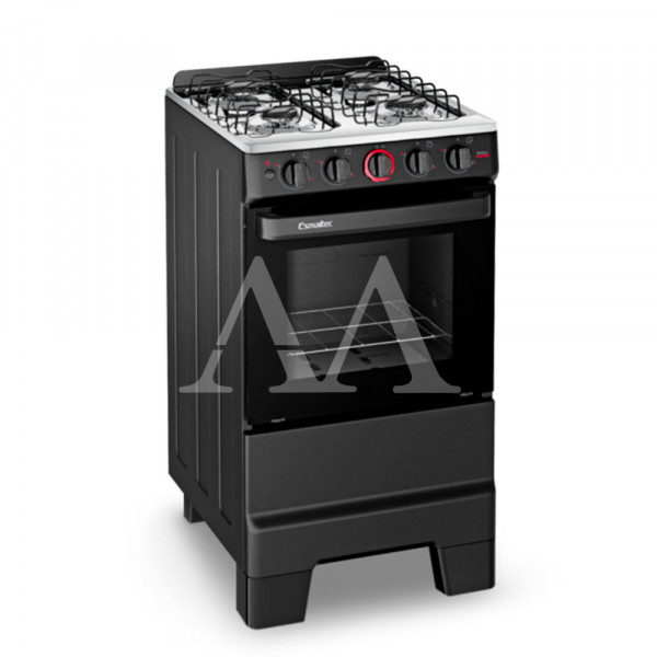 FOGAO 4B ESMALTEC IDEAL SUPER 4121 PRETO