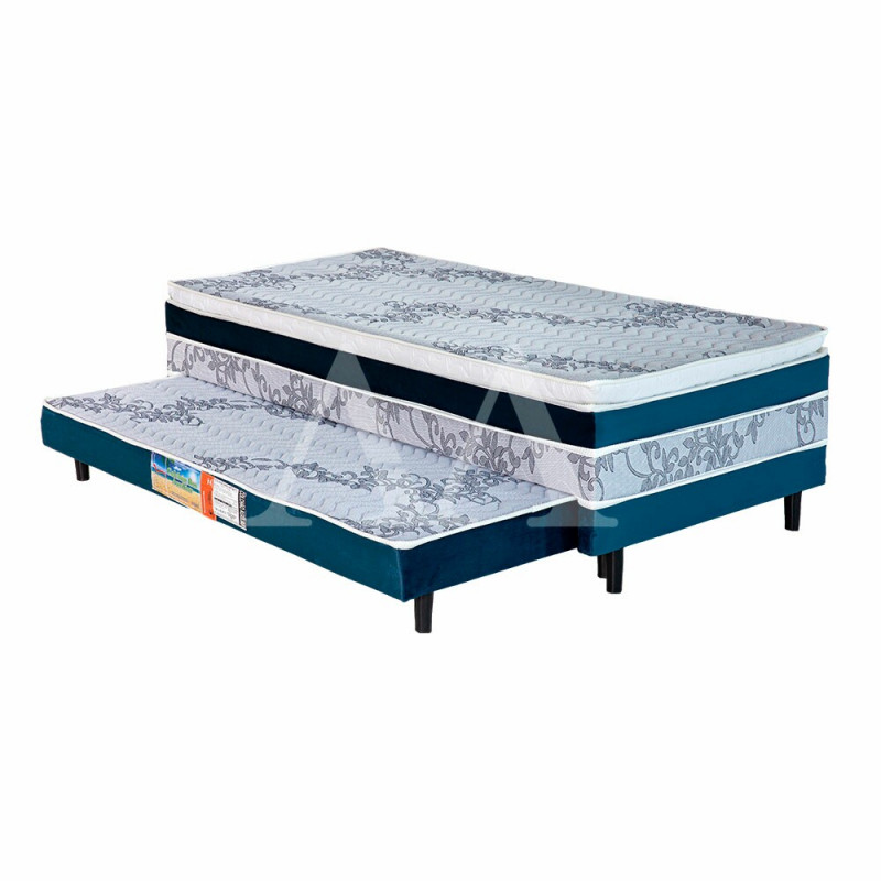 CAMA BOX D28 88X188X53 BELLABAHIA MARAU C/AUXILIAR C/PILLOW