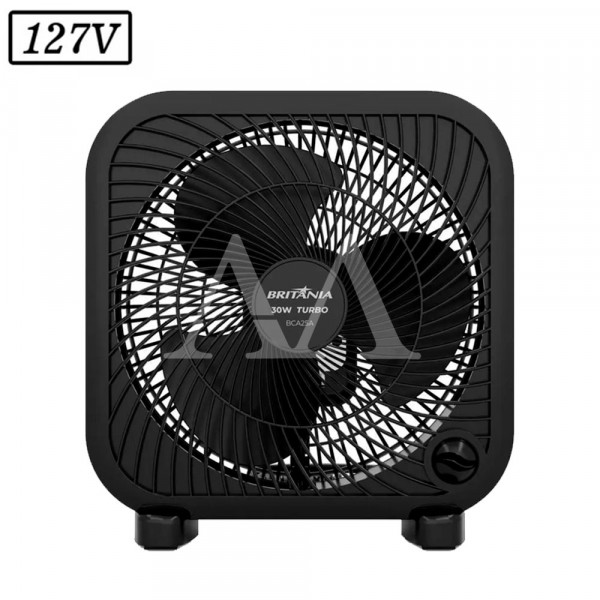 VENTILADOR BRITANIA BCA25A CIRCULADOR 3 PAS 3 VEL 127V PRETO VENTILADOR BRITANIA BCA25A CIRCULADOR 3 PAS 3 VEL 127V PRETO