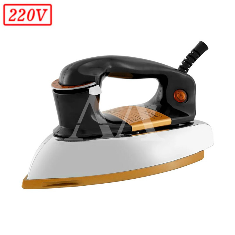 FERRO DE PASSAR PHILCO PFE01P SECO 220V PRETO/DOURADO FERRO DE PASSAR PHILCO PFE01P SECO 220V PRETO/DOURADO