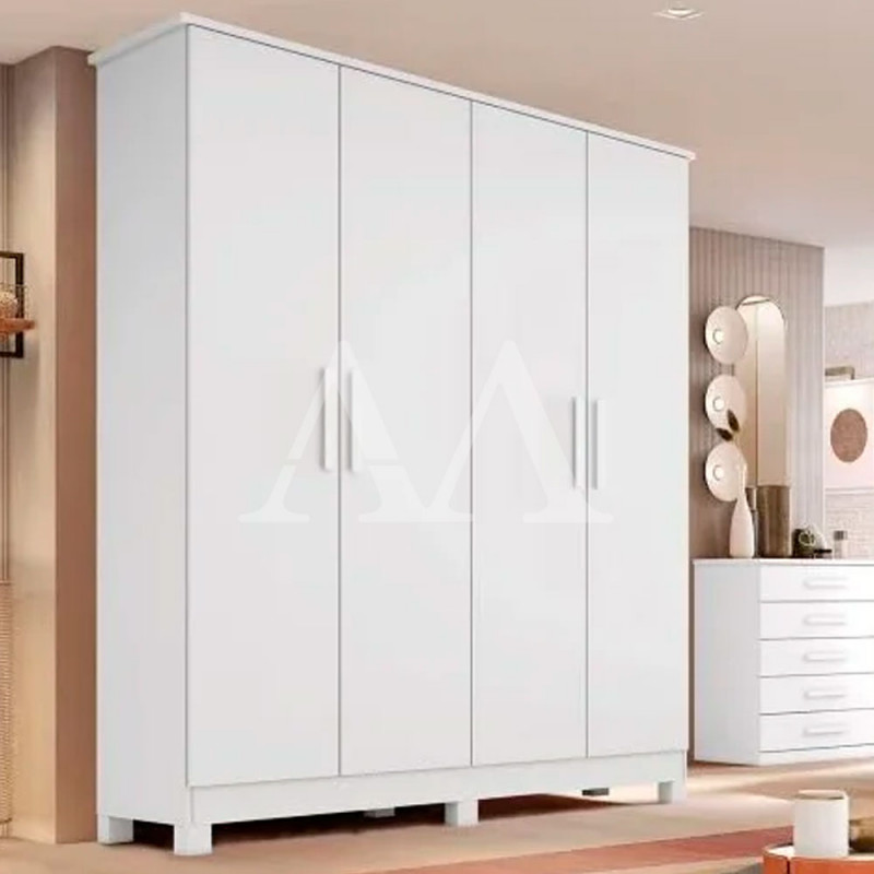 ROUPEIRO 4P. ABRIR 2G BIANCHI NINA BRANCO ROUPEIRO 4P. ABRIR 2G BIANCHI NINA BRANCO