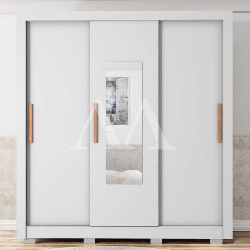 ROUPEIRO 3P CORRER 2G CAEMMUN CHILE 1.9 LUX C/ ESPELHO BRANCO ROUPEIRO 3P CORRER 2G CAEMMUN CHILE 1.9 LUX C/ ESPELHO BRANCO