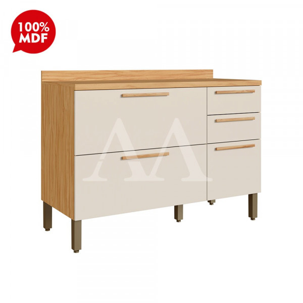 BALCAO RONIPA 3P 2G RIESLING 120CM AMENDOA / OFF WHITE BALCAO RONIPA 3P 2G RIESLING 120CM AMENDOA / OFF WHITE