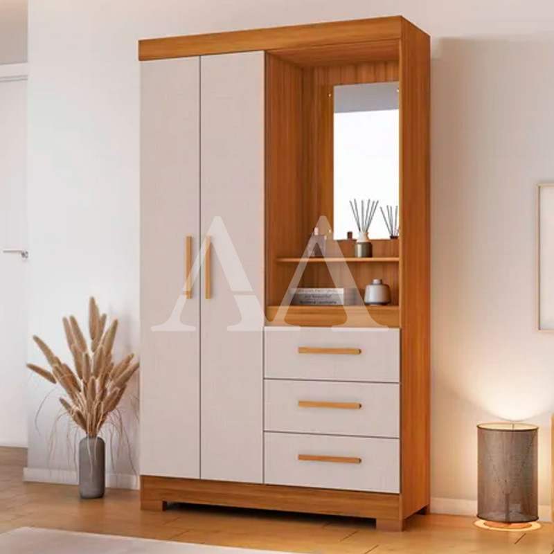 ROUPEIRO 2P. ABRIR 3G C/ ESPELHO NOTAVEL NT 6020 FREIJO TREND / OFF WHITE ROUPEIRO 2P. ABRIR 3G C/ ESPELHO NOTAVEL NT 6020 FREIJO TREND / OFF WHITE