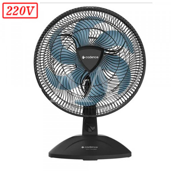 VENTILADOR CADENCE EROS TURBO VTR409 40CM 6 PAS 3 VEL 220V PRETO / AZUL