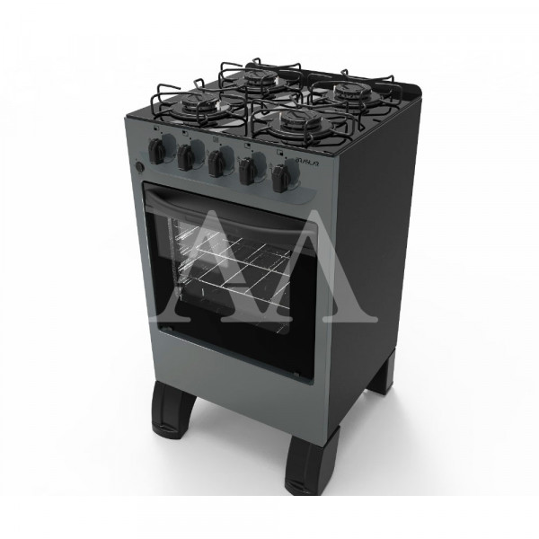 FOGAO 4B BRASLAR CARINA GLASS MESA VIDRO TITANIUM