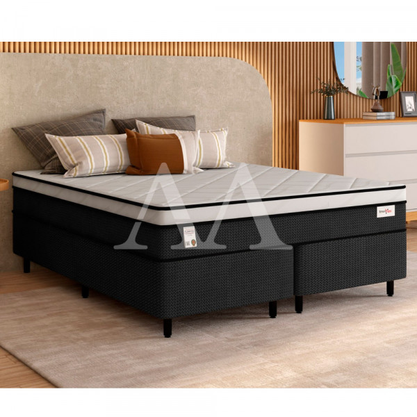 CJ BASE BOX/COLCHAO 158X198X72 PLUMATEX SMARTFLEX BLACK MOLAS ENSACADAS CJ BASE BOX/COLCHAO 158X198X72 PLUMATEX SMARTFLEX BLACK MOLAS ENSACADAS