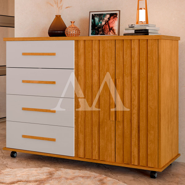 COMODA 4G 2P. ABRIR JA LADY NATURE RIPADO / OFF WHITE COMODA 4G 2P. ABRIR JA LADY NATURE RIPADO / OFF WHITE