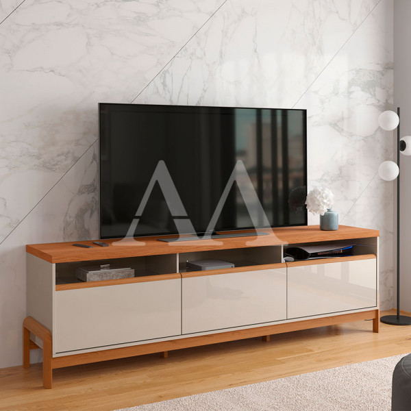 RACK BANCADA LUKALIAM ELEGANCE 2.1 OFF WHITE NEW/JEQUITIBA