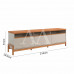 RACK BANCADA LUKALIAM ELEGANCE 2.1 OFF WHITE NEW/JEQUITIBA