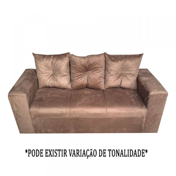 ESTOFADO RG FLEX 3 LUGARES TURIM MARROM ESTOFADO RG FLEX 3 LUGARES TURIM MARROM