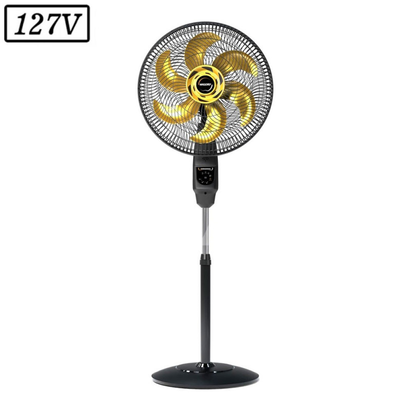 VENTILADOR MALLORY CHRONOS COLUNA 40CM 6 PAS 3 VEL 127V PRETO/DOURADO VENTILADOR MALLORY CHRONOS COLUNA 40CM 6 PAS 3 VEL 127V PRETO/DOURADO