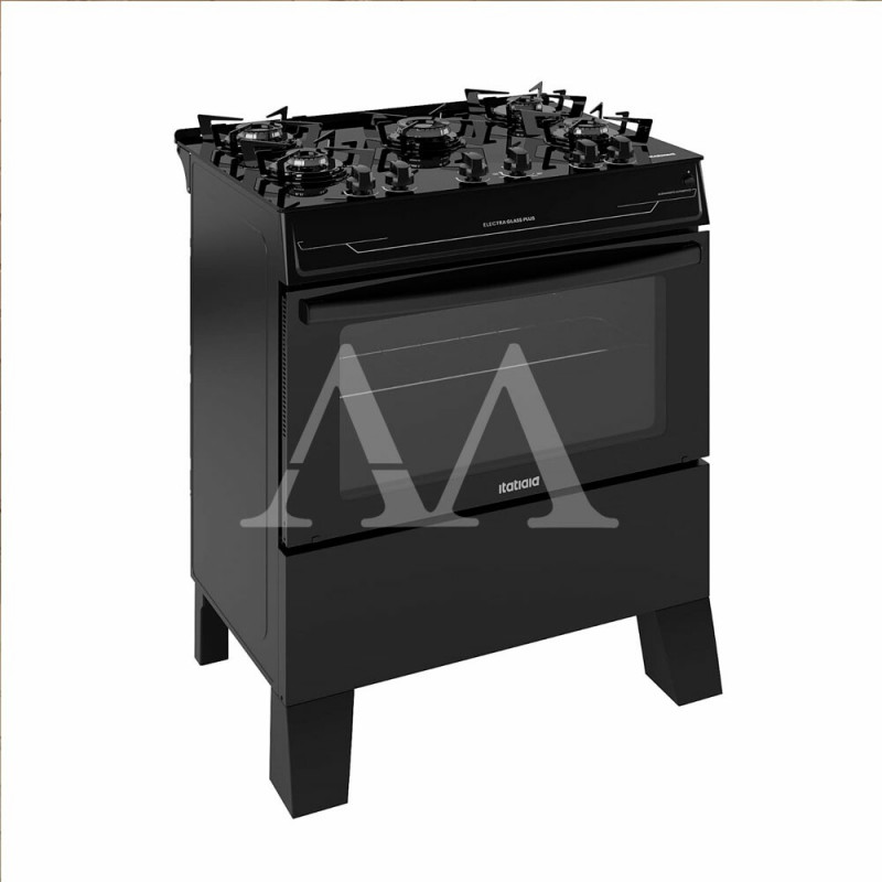 FOGAO 5B ITATIAIA ELECTRA GLASS PLUS AUTOMATICO PRETO