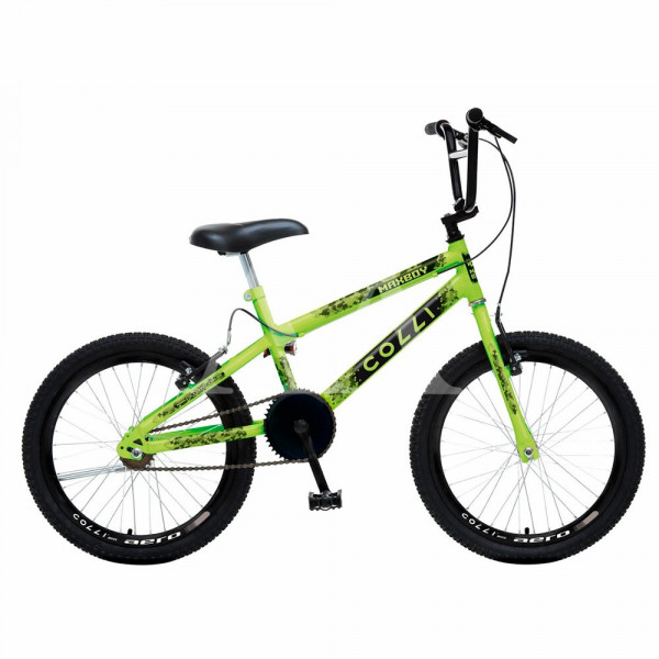 BICICLETA COLLI MAX BOY CROSS ARO 20 S/MARCHA AMARELO NEON BICICLETA COLLI MAX BOY CROSS ARO 20 S/MARCHA AMARELO NEON