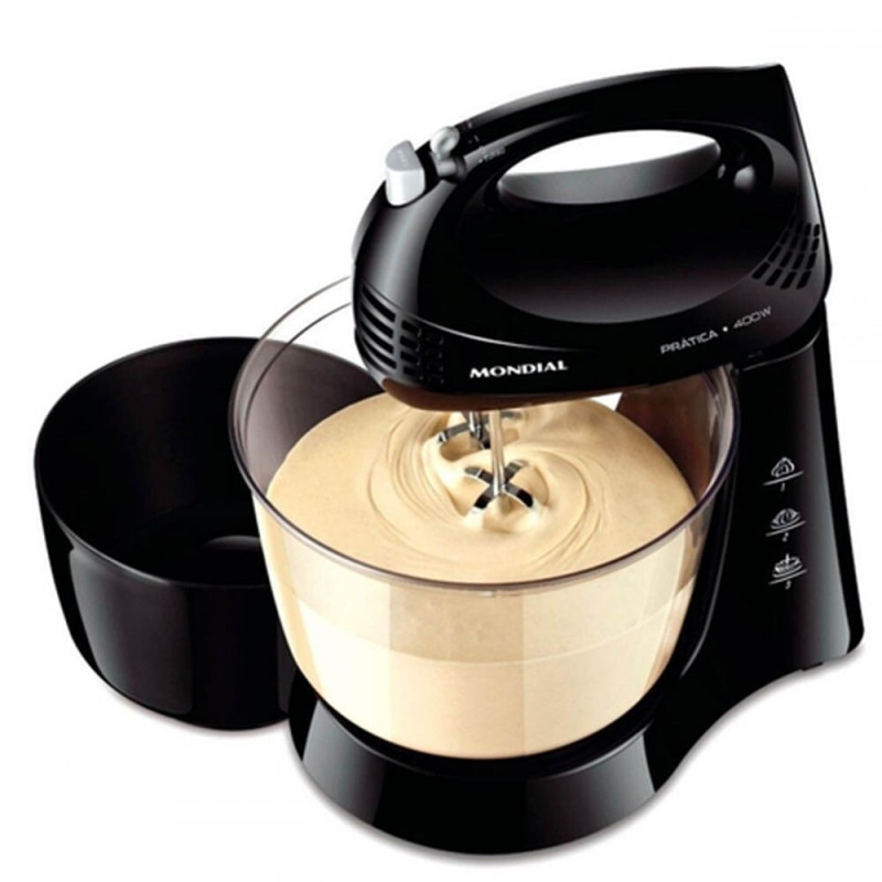 BATEDEIRA MONDIAL B-45-B 2 TIGELAS 3 VEL 400W 127V PRETO BATEDEIRA MONDIAL B-45-B 2 TIGELAS 3 VEL 400W 127V PRETO