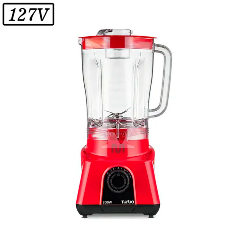 LIQUIDIFICADOR MULTILASER TURBO LQ903 900W 8 VEL 127V VERMELHO LIQUIDIFICADOR MULTILASER TURBO LQ903 900W 8 VEL 127V VERMELHO