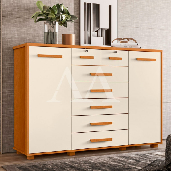 COMODA 7G 2P. ABRIR ALBATROZ FONTANA CINAMOMO/OFF WHITE COMODA 7G 2P. ABRIR ALBATROZ FONTANA CINAMOMO/OFF WHITE