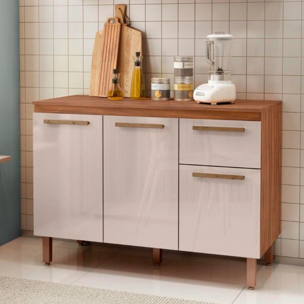 BALCAO DACHERI 3P 1G COPA 1.19 C/TAMPO FREIJO / BAUNILHA BALCAO DACHERI 3P 1G COPA 1.19 C/TAMPO FREIJO / BAUNILHA