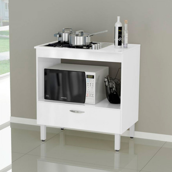 BALCAO DACHERI P/COOKTOP 1G FLORIDA 80CM BRANCO BALCAO DACHERI P/COOKTOP 1G FLORIDA 80CM BRANCO