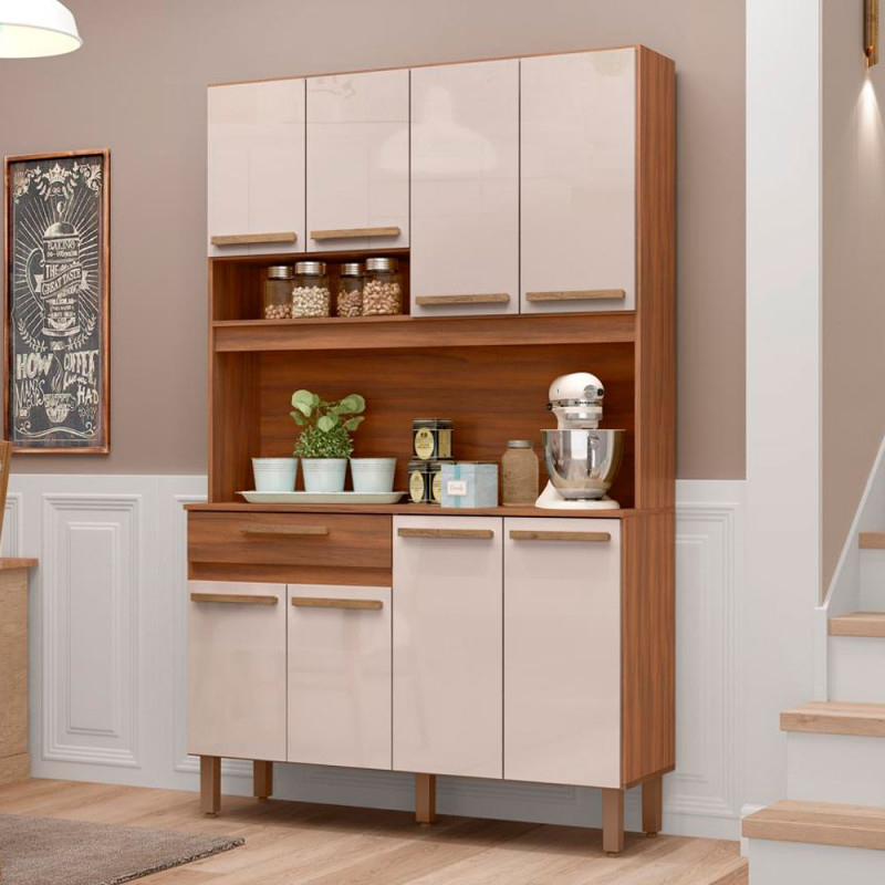 KIT 8P 1G DACHERI VALPARAISO 1.20 FREIJO / BAUNILHA KIT 8P 1G DACHERI VALPARAISO 1.20 FREIJO / BAUNILHA